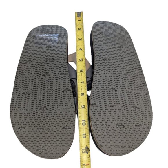 NWT Dockers® Men's Performance Flip Flop Sandals Color: Brown Size XXL 13/14 - Picture 8 of 9